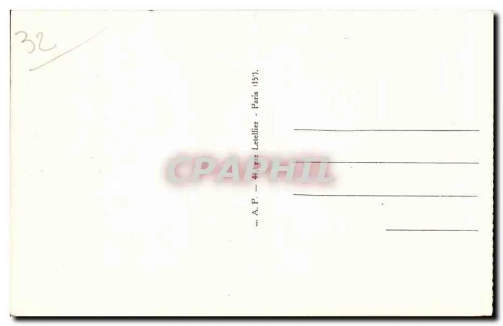 Auch — As Avenues d'Etigny — A.P. — 46, rue Leddier — Paris (15e) - Verso