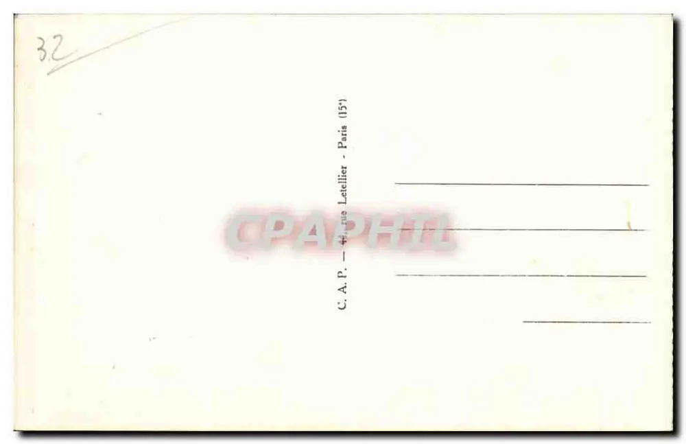 Auch — A estátua de d'Artagnan — C.A.P. Lettilier - Verso