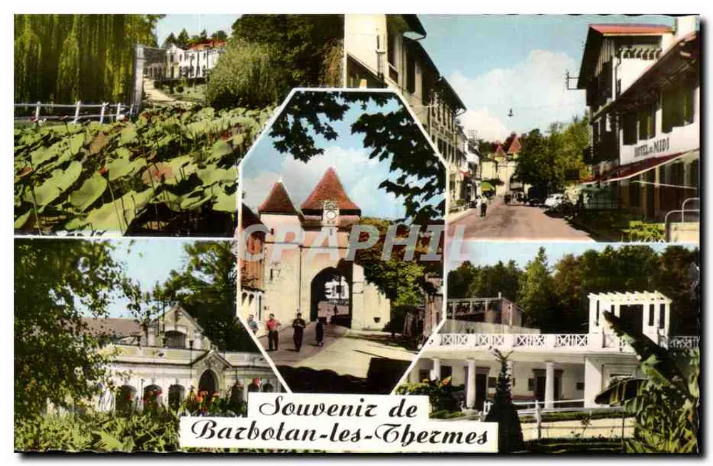 Bazbotan-les-Thermes — vista panorâmica — Cie des Arts Photomécaniques - Frente
