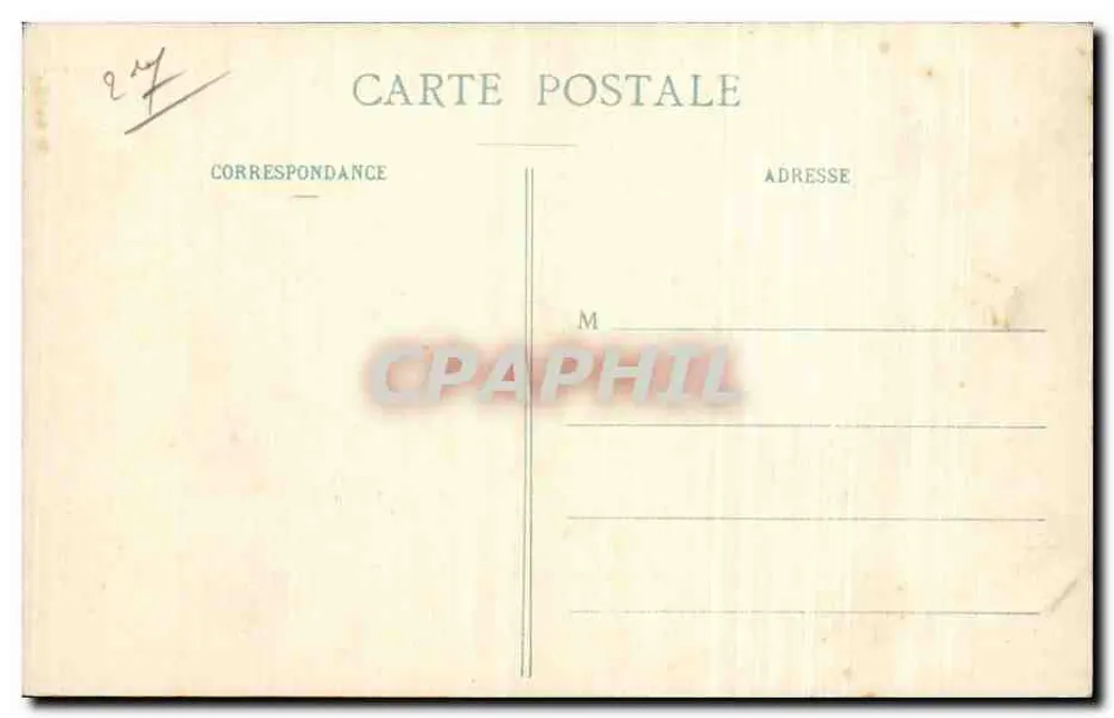 PONT-DE-L'ARCHE - Beeld van de Heilige Maagd der Kunsten - Fot. A. Lavergne, Vernon - Achterkant