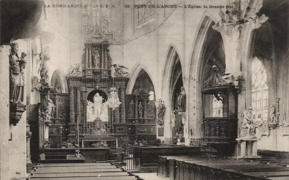 Pont-de-l'Arche — Die Kirche, die Grande Nei - Vorderseite