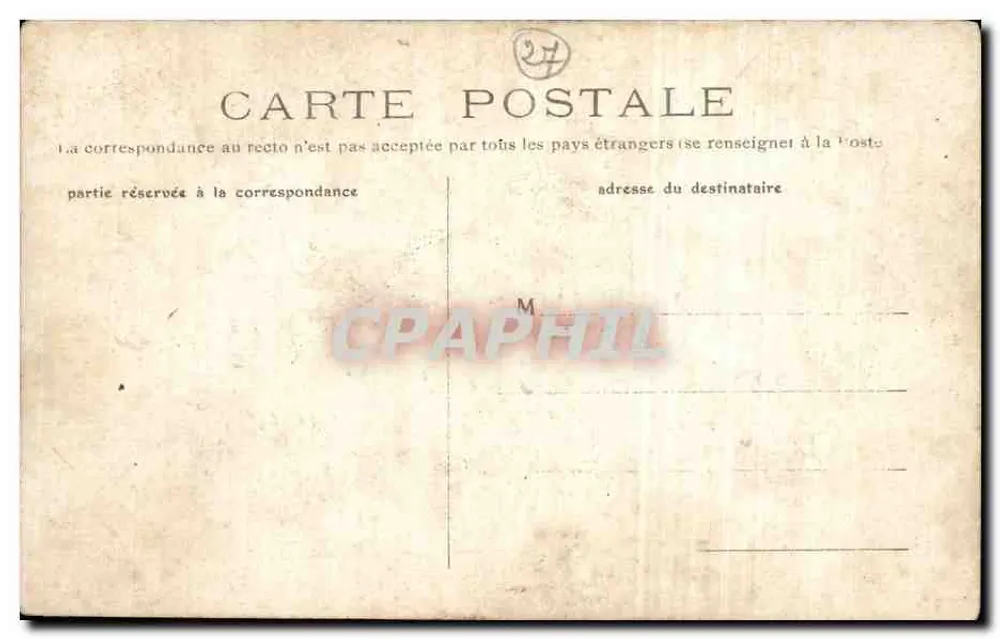 Charleval (Bure) — Vista tirada do Ponte de l'Andelle — Edição Deligny, Recette Biquaist, 5ª Edição, Paris - Verso