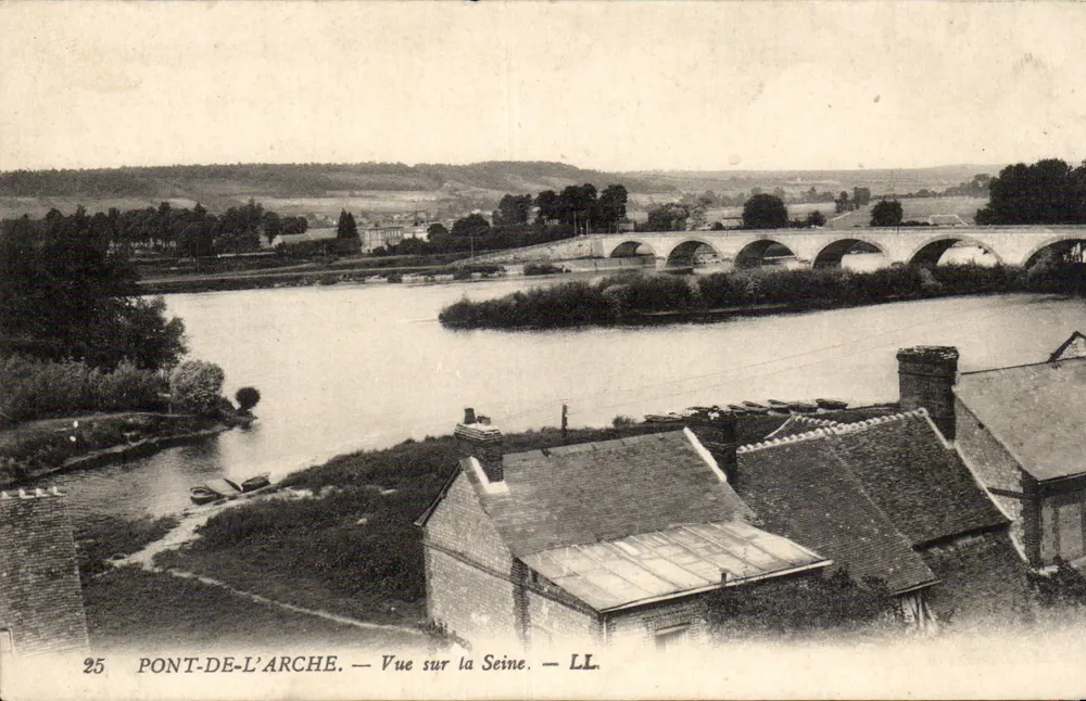PONT-DE-L'ARCHE — Vista sulla Senna — LL. - Recto