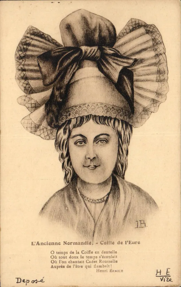L'Antica Normandia — Coiffe dell'Eure — H. Érmice, Vize - Recto