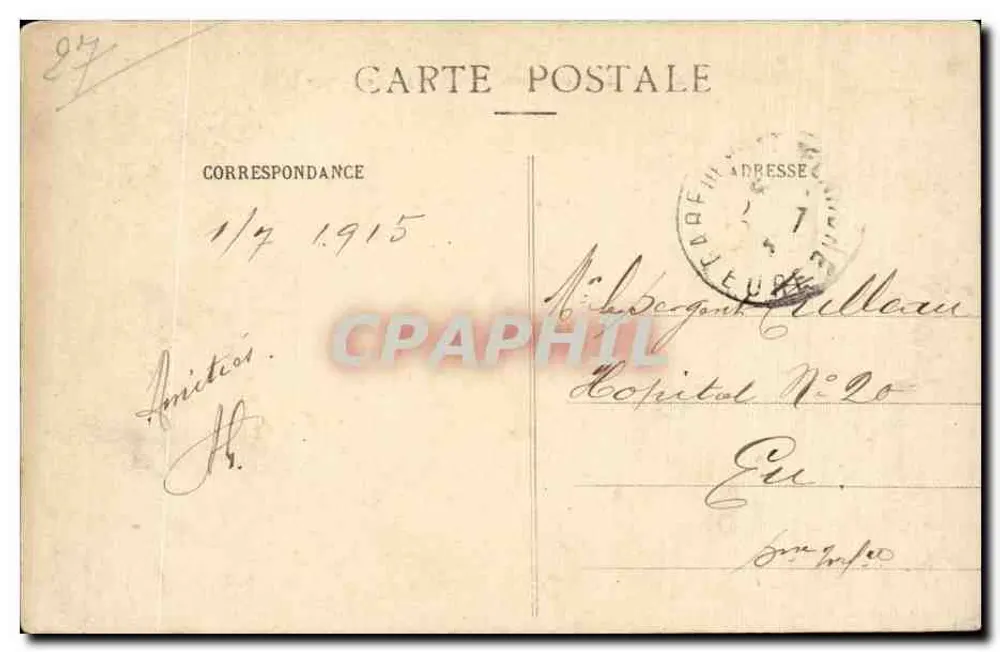 Amfreville-sous-Monts (Eure) — Der Staudamm — Fot. A. Lavergne, Vernon - Rückseite