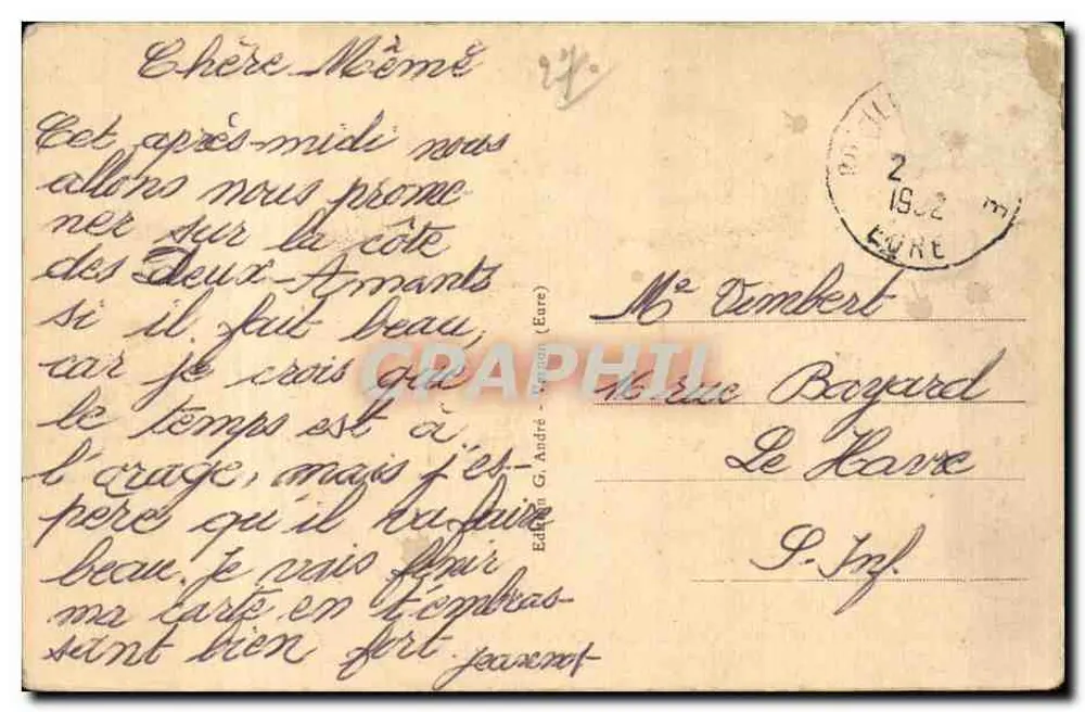 ROMILLY-sur-ANDELLE (Eure) - Die Côte des Deux-Amants - Rückseite
