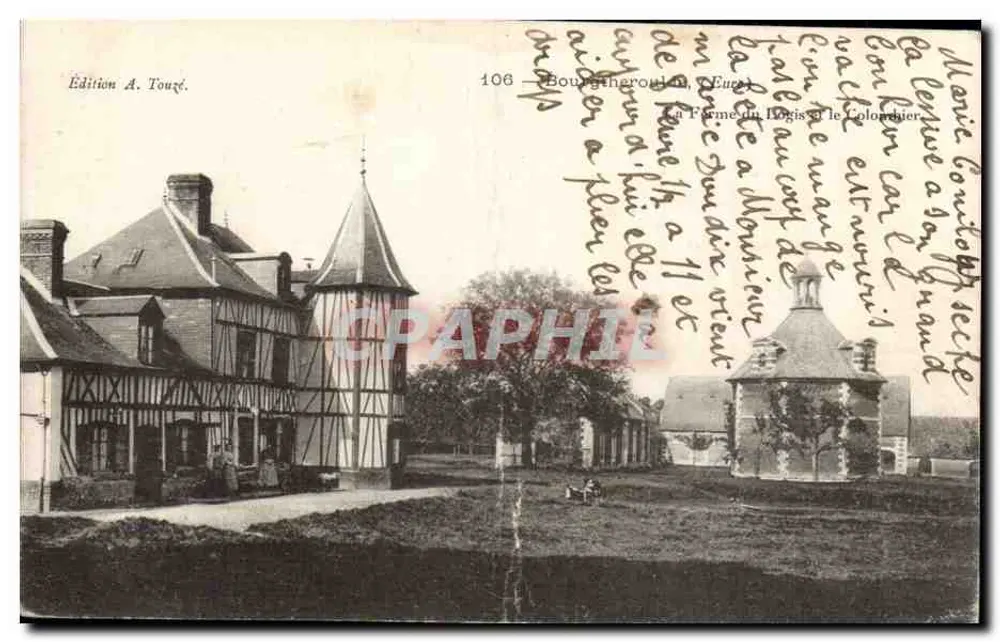 Die Farm von Hogis und der Taubenschlag — Bouthéroul (Eure) — Edition A. Touzé, n° 106 - Vorderseite