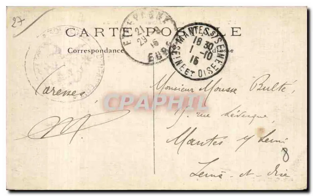 Étrépagny (Eure) — Zamek Świętego Martyna — Wydawca L'II, Paryż - Rewers