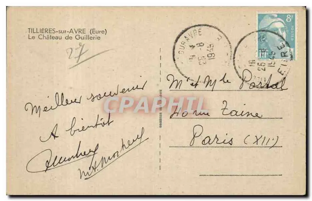 Tillières-sur-Avre (Eure) — O Castelo de Guillérie — editor Cim - Verso