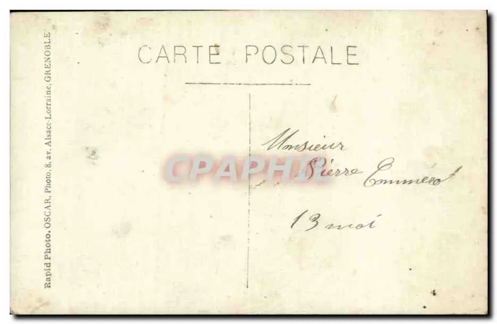 Meisje zittend — studio — Rapid Photo, Oscar, Grenoble - Achterkant