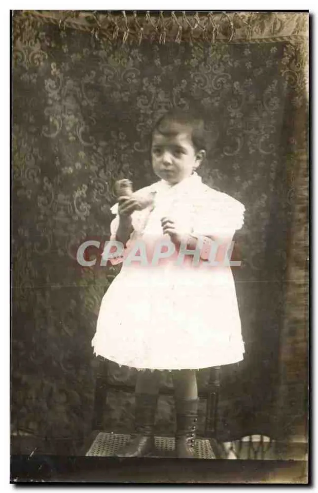 Criança em vestido branco — estúdio — R. Gailteninat, Bezoflug e Cie, Paris - Frente
