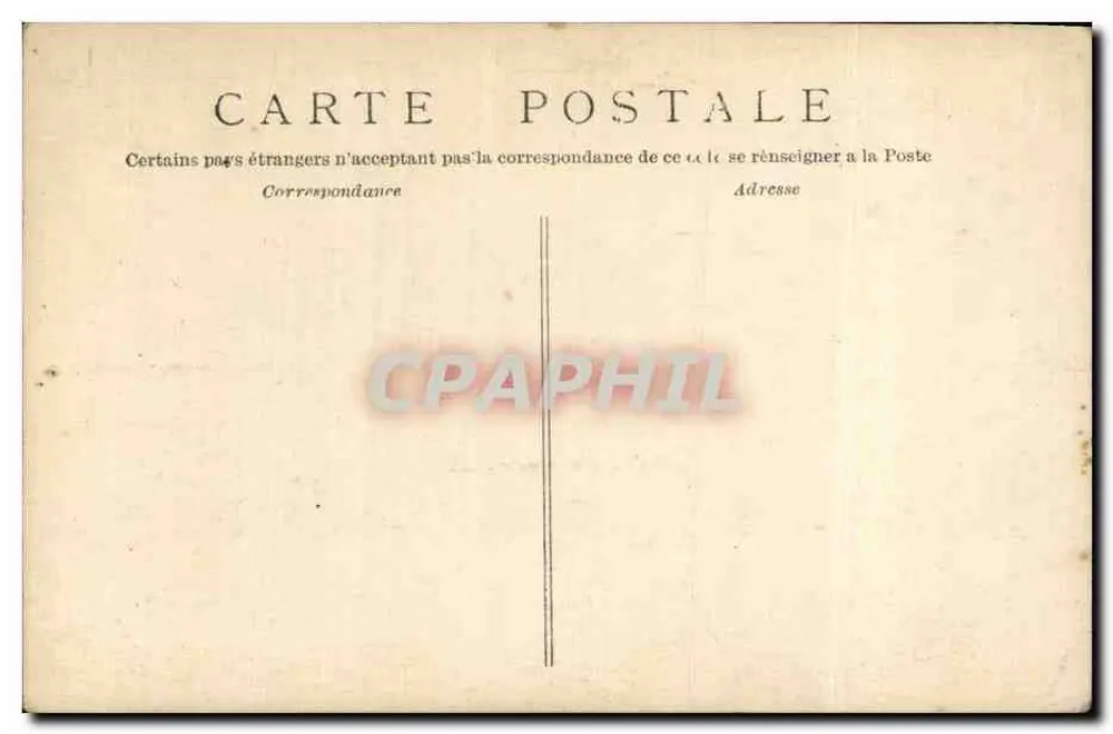 Família — Estúdio fotográfico — Carta postal anônima - Verso