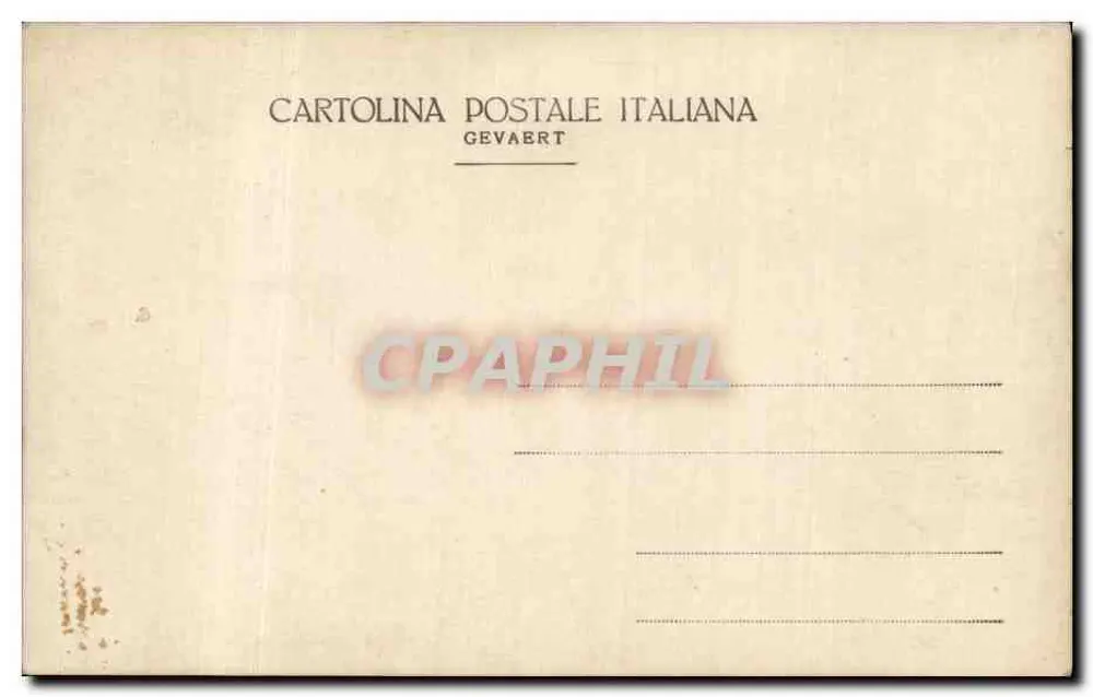 Dois crianças — estúdio fotográfico — Cartolina Postale Italiana Gevaert - Verso