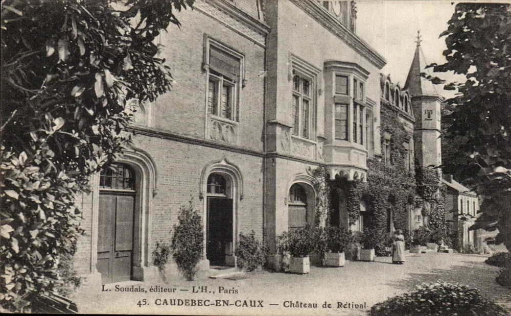 Castelo de Rétilval — Caudebec-en-Caux — L. Soudais, editor — Paris - Frente