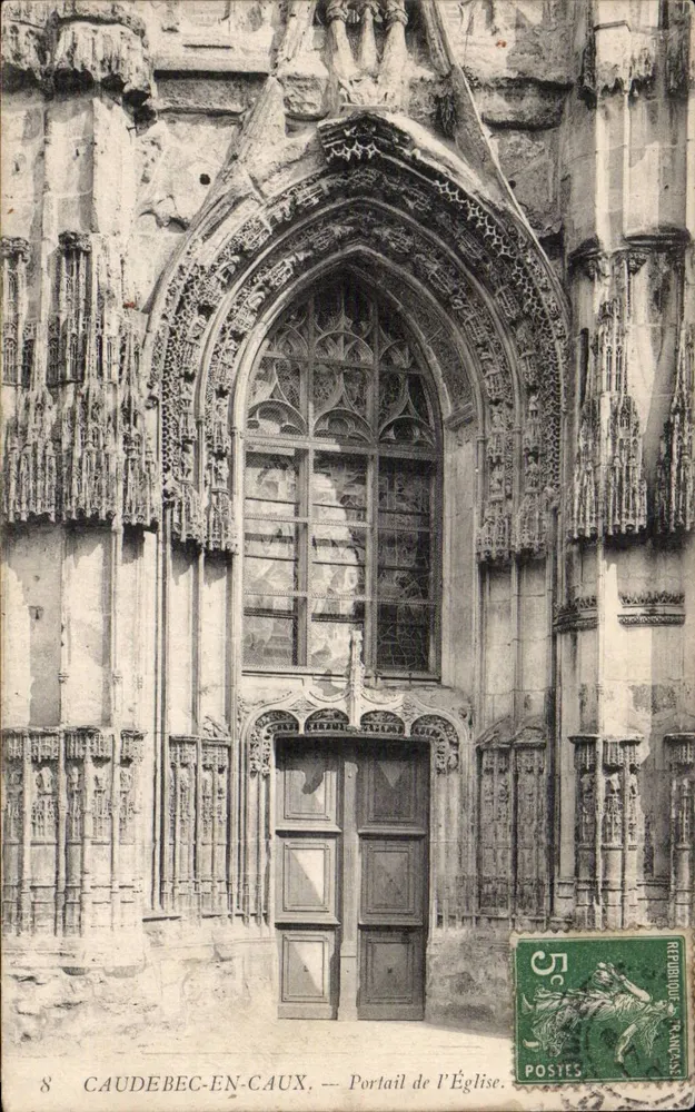 Caudebec-en-Caux — Portal da Igreja — Editor: 8 - Frente