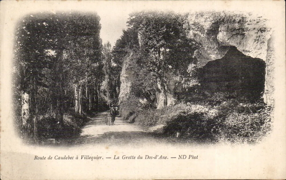 Strecke von Caudebec nach Villequier — Die Grotte du Dos-d'Ane — ND Pbot - Vorderseite