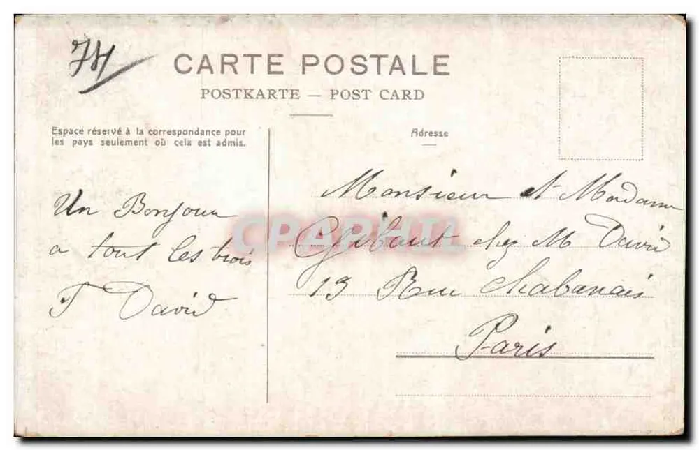 Lac Léman. Schwäne und Dents du Midi — Phototype Co., Neuchâtel, n°8037 - Rückseite