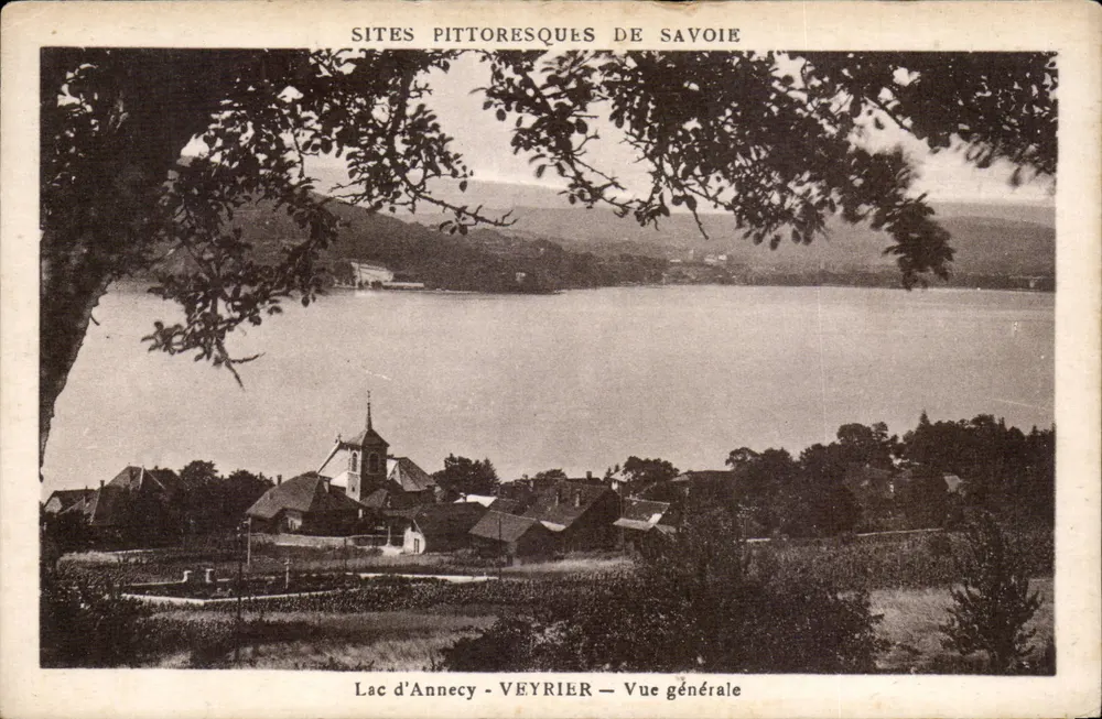 Lago de Annecy — Veyrier — Vista geral — Sítios pitorescos da Saboia - Frente