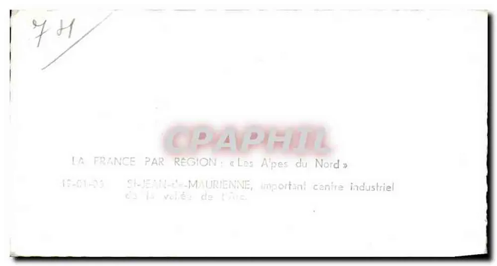 Saint-Jean-de-Maurienne — Wichtiger Industriestandort der Nordalpen — Verlag LAPIE - Rückseite