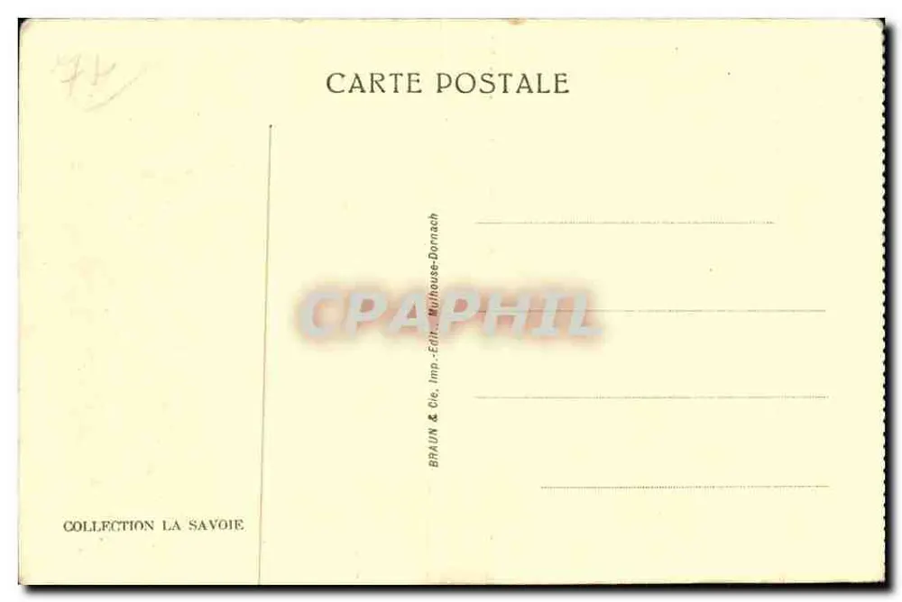 Cluses — vista aérea — BRAUN & Cie, Imp. Dornach - Verso