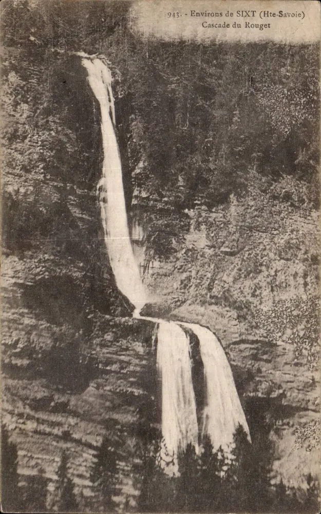 Cachoeira do Rouget — Arredores de Sixt (Alta Saboia) — L. Faches, editor (n° 943) - Frente
