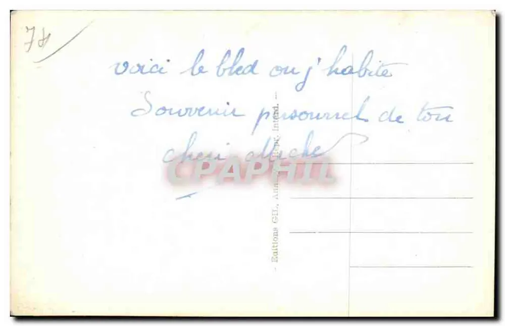 Environs de Bourg-St-Maurice — Vista geral — N°2834 — Edições C. L. A. Ind. Intend. - Verso