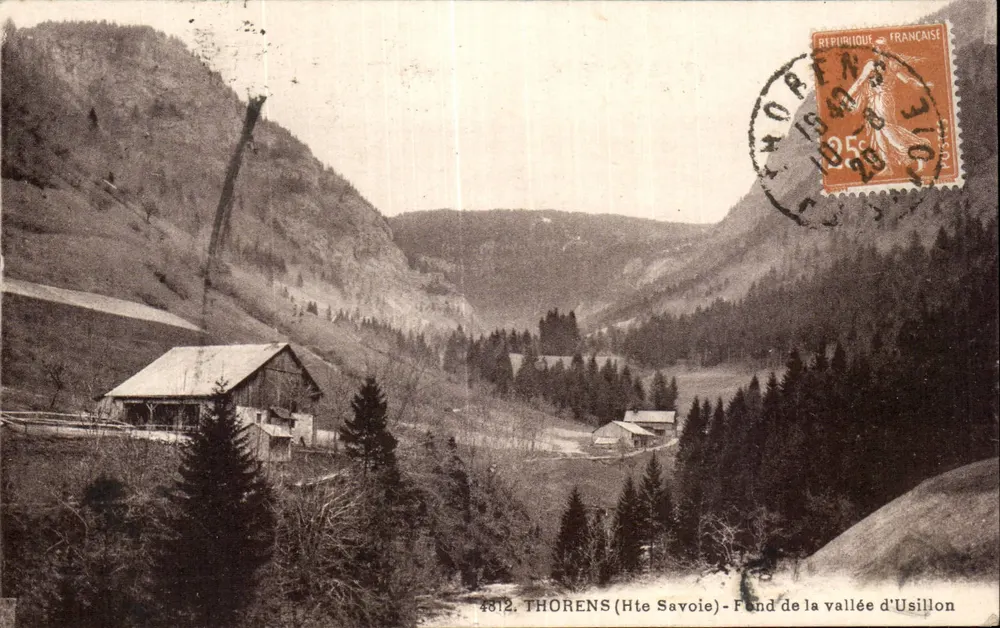 Thorens (Haute-Savoie) — Fundo da vales de Usillon — Edição 'Les Jolis Coins de Savoie' - Frente