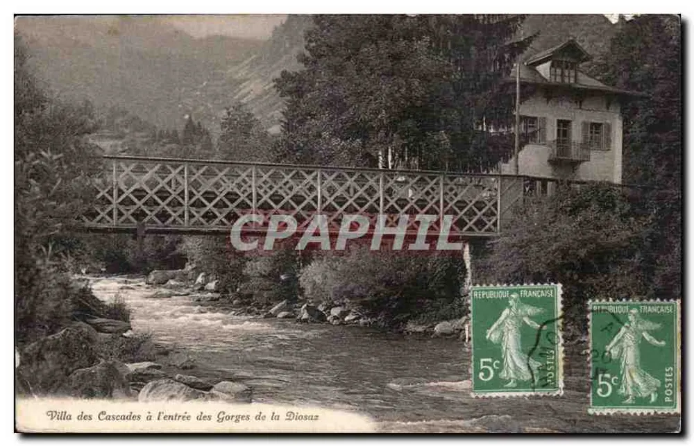 Villa des Cascades am Eingang der Gorges de la Diosaz — Verlag nicht sichtbar, Seriennummer nicht lesbar - Vorderseite