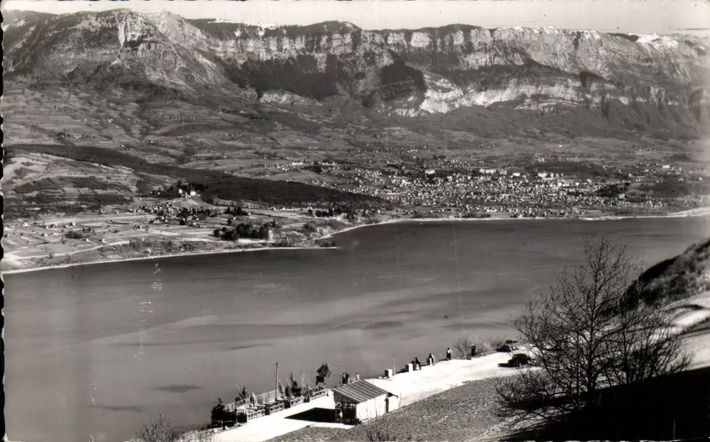 Aix-les-Bains — Panorama des Sees Bourget und des Mont Revard — ONTEX, G. ROSSIGNON - Vorderseite