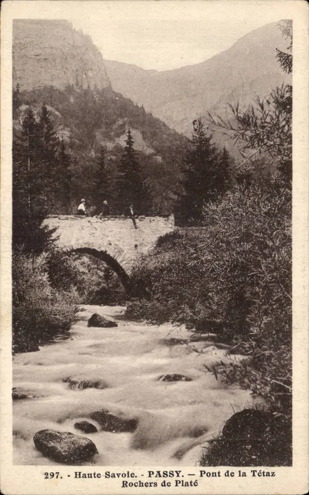Brücke von Tétaz — Felsen von Platé — Haute-Savoie — PASSY - Vorderseite