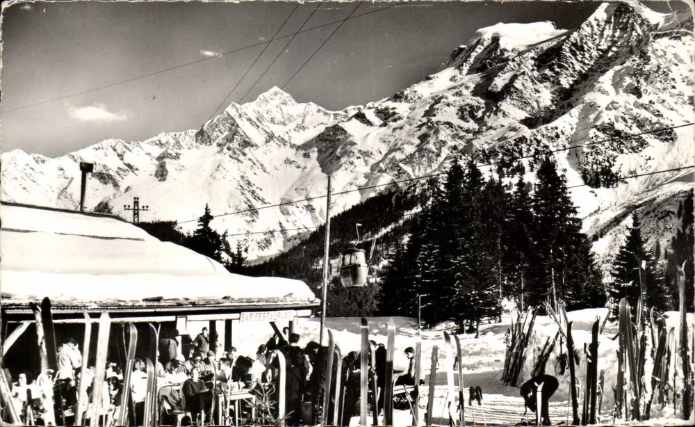 Les Contamines-Montjoie — Das Chalet de l'Étape und die Chaîne des Miages — Réal Photo - Vorderseite