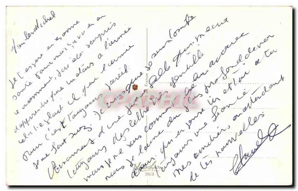 O ATAQUE — cena de guerra com soldado e mulher — editor C. Lévy, n° 363 - Verso