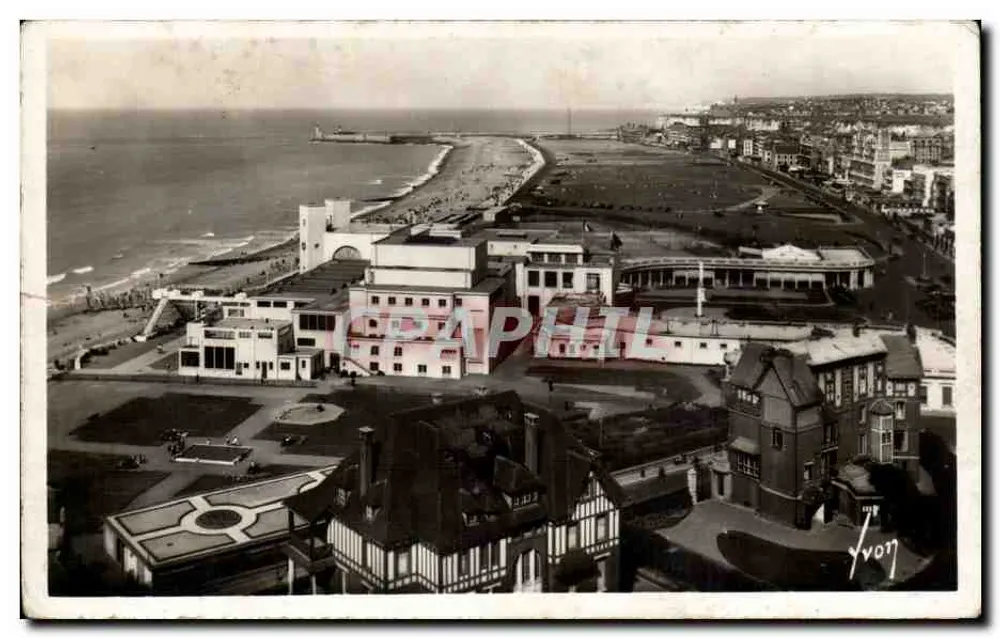 Dieppe (Seine-Inf.) — Vista geral da praia — Edições de Arte 'WON', Paris - Frente