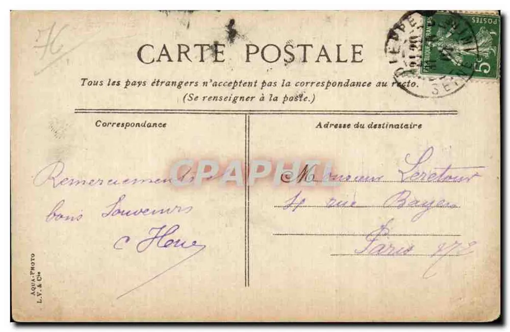 Dieppe — O Boulevard Marítimo — Editora Aqua-Photo, n°36 - Verso