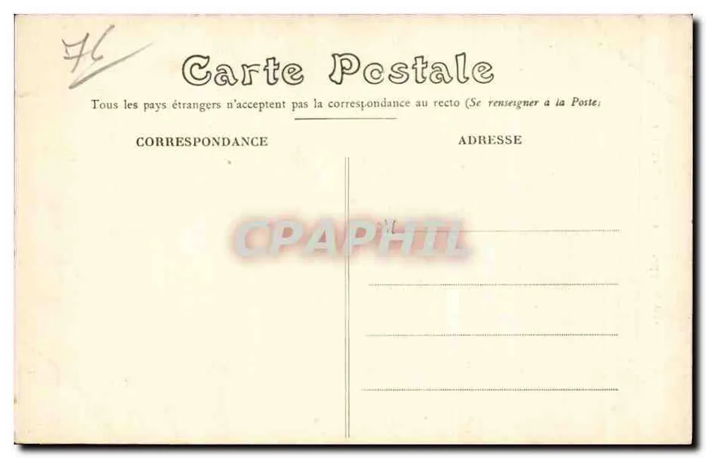 Dieppe — A Estátua de Duquesne — G. Marchand, n°610 - Verso