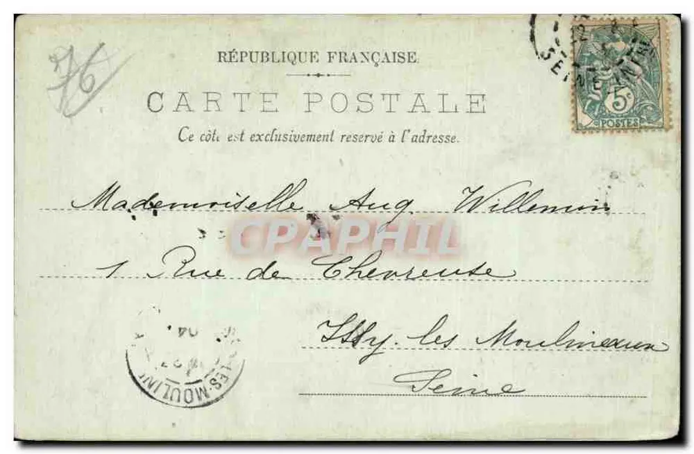 Dieppe — Efeito de Ondas — LL. — A. Salomon - Verso