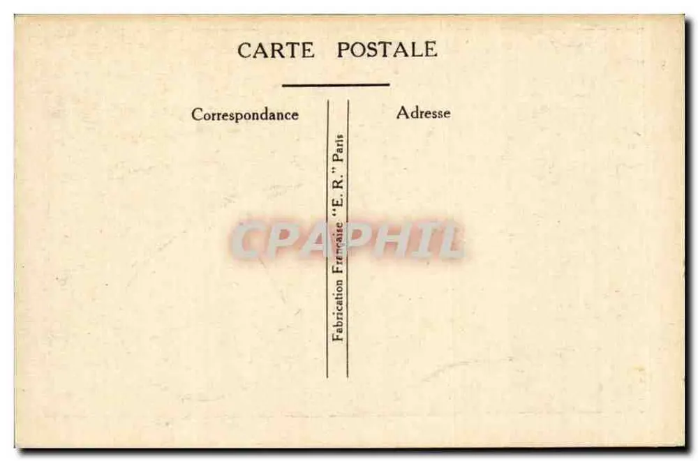 Clown mit Schloss — humorvoller Text — E.R. Paris - Rückseite