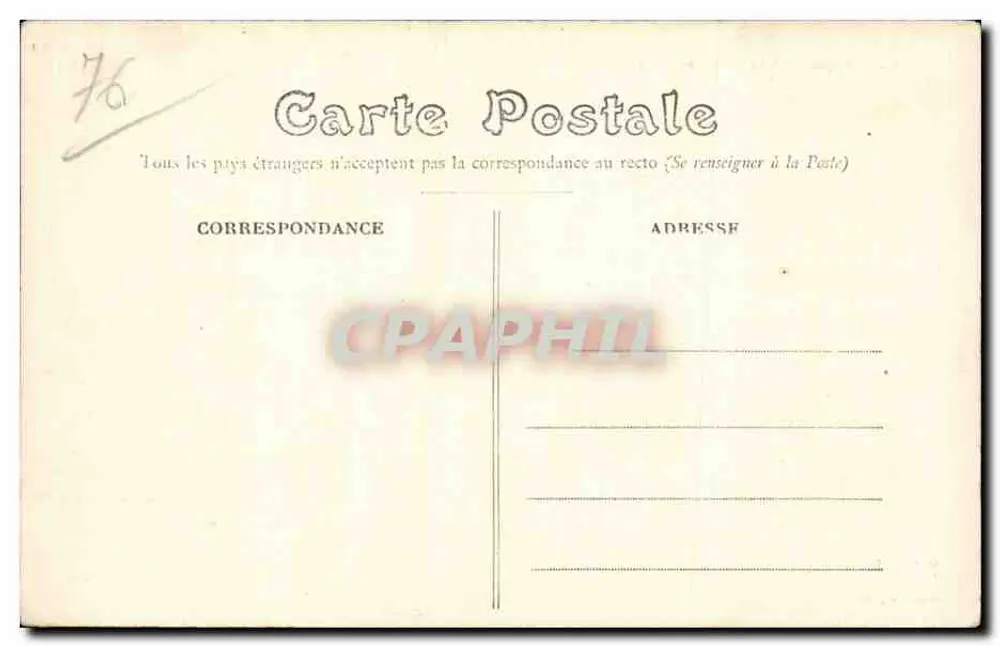 Dieppe — Vista Geral — A. Bettembos, série 12 - Verso