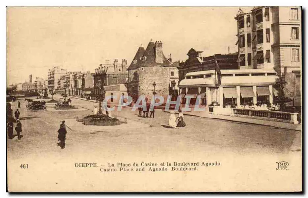 Dieppe — Die Casino-Platz und der Boulevard Aguado — JND, n° 461 - Vorderseite