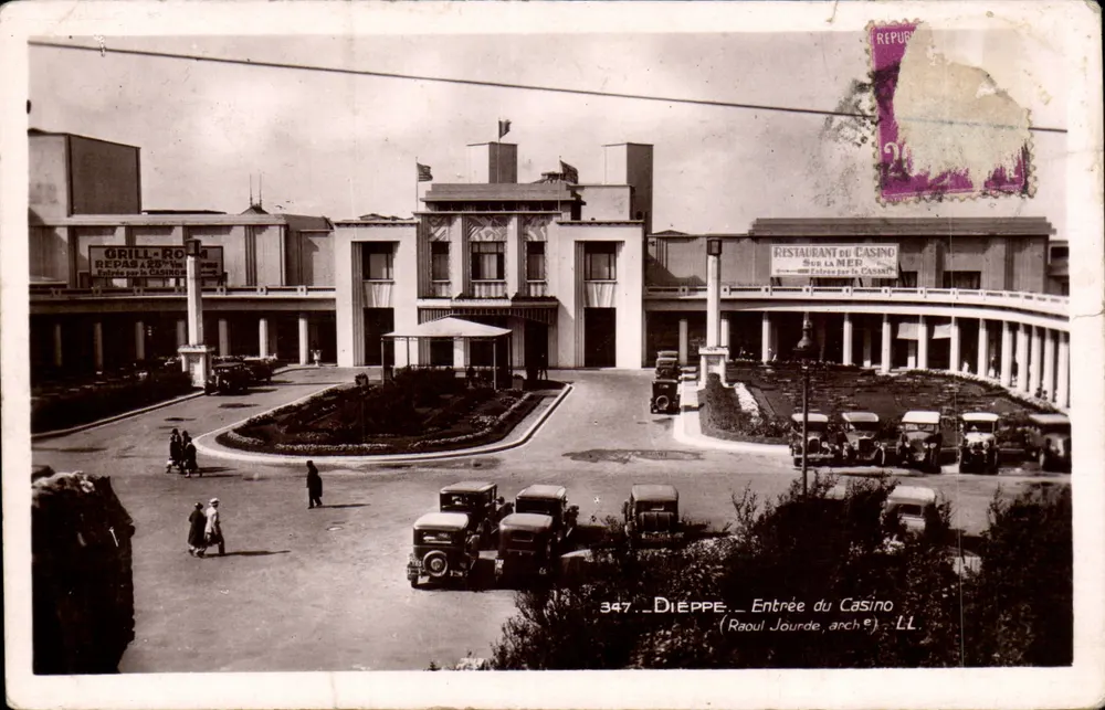 Dieppe — Entrada do Casino — Raoul Jourde, arq. — LL, n° 347 - Frente