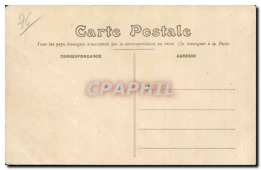 Dieppe — O velho Castelo — G. Korchand, n° 301 - Verso