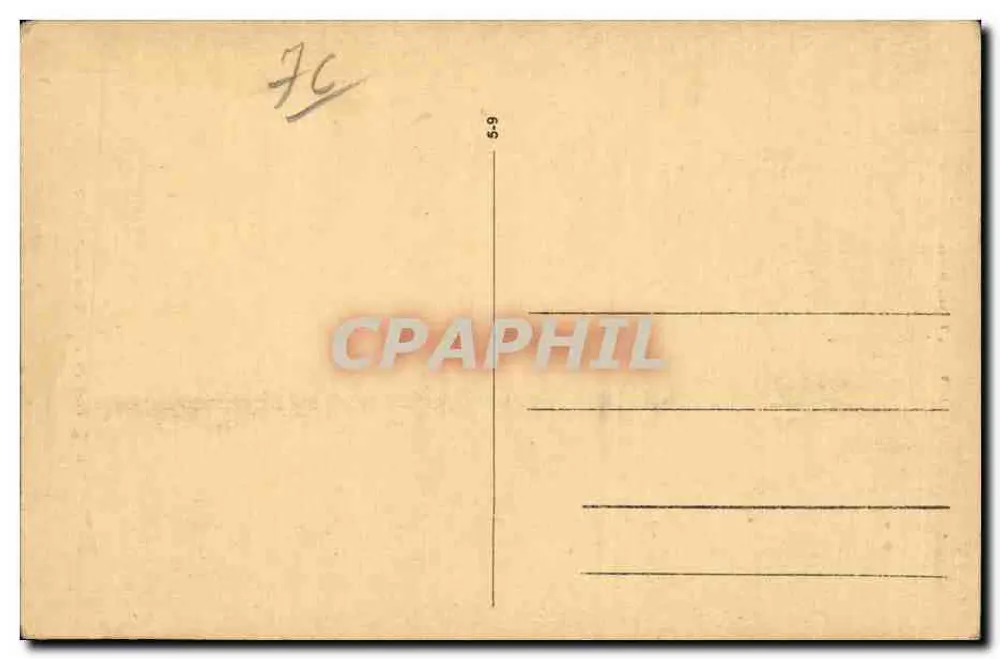 Porto de Dieppe — vista histórica do século XVII — L. Vidière, editor, Dieppe - Verso