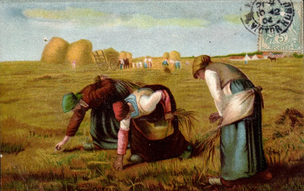 Colheita de trigo — Cena de campo — editor K. P. editores Paris, Série 548 - Frente