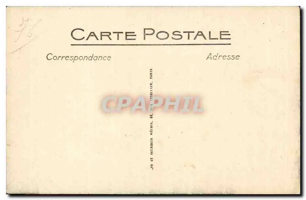 Dieppe — Abfahrt der englischen Postdampfer — LL - Rückseite