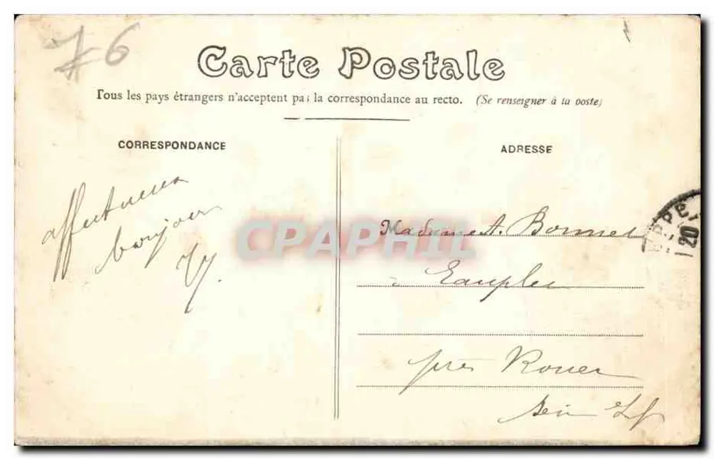 Dieppe — O Castelo, visto da Praia — G. Flandre, n°119 - Verso