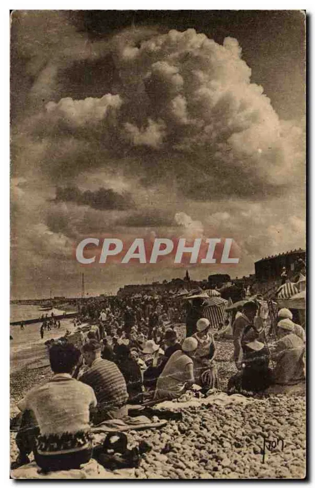 Dieppe (Seine-Inférieure) — A Praia — Les Éditions d'Art YvON, Paris - Frente