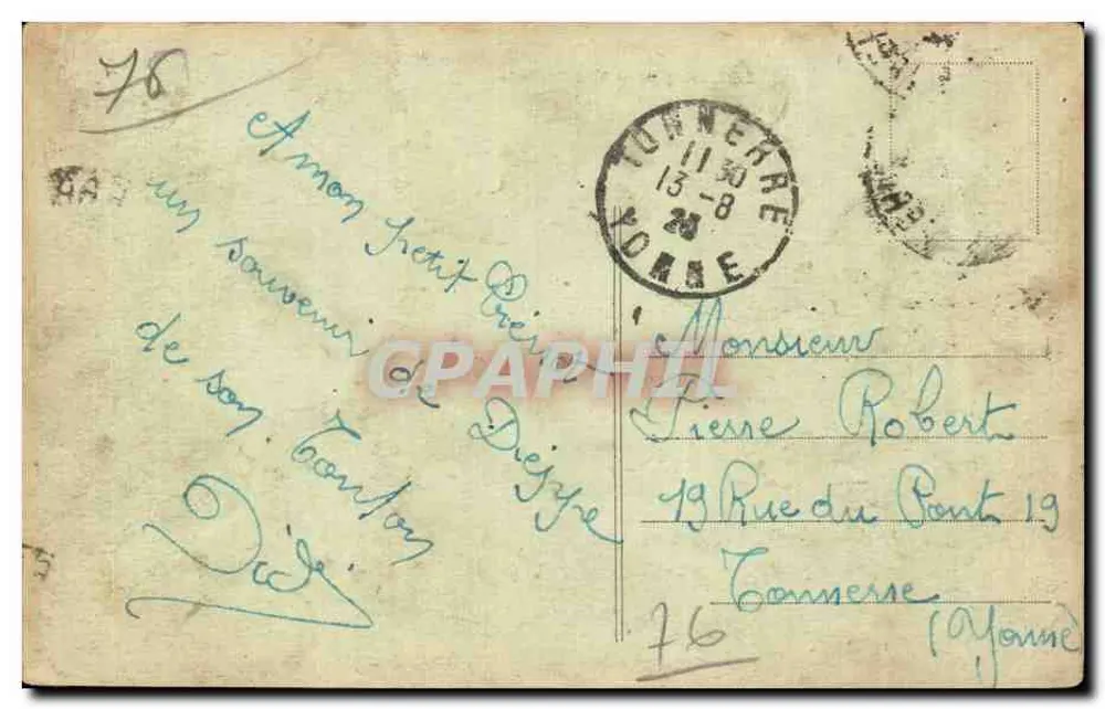 Dieppe — Vista Geral — Editor não identificado, n° de série 2450 - Verso