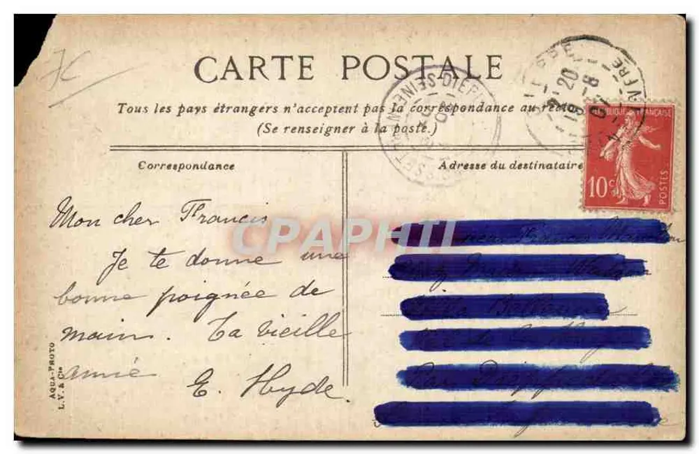 Dieppe — La llegada del transatlántico de Newhaven — LVRC 80 - Reverso