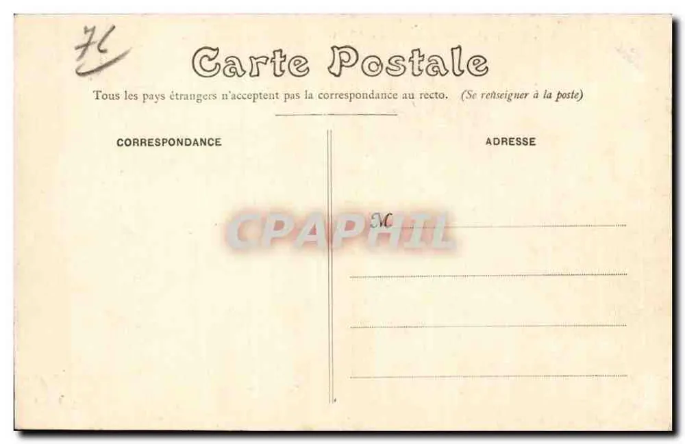 Dieppe — Notre Dame du Pollet — Editor G. Fauconnet, n° 812 - Verso