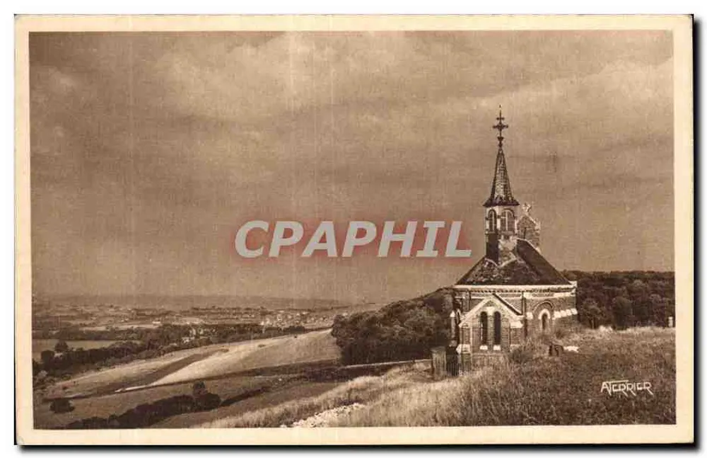 Chapelle Saint-Laurent — Aussicht auf das Tal und das Meer — Editions d'Art LA COTE D'OPALE - Vorderseite